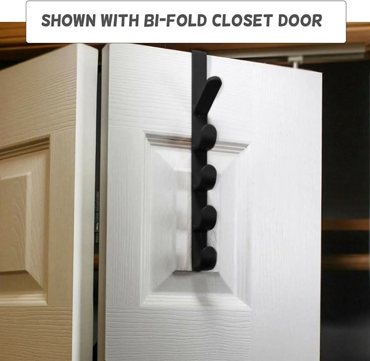 5-Layer Over-Door Hook Organizer for Coats, Bags, and Accessories