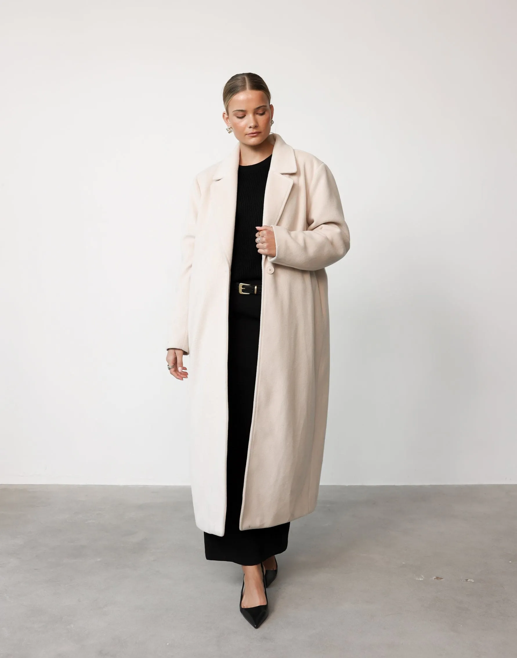 Abbey Trench Coat (Cream)