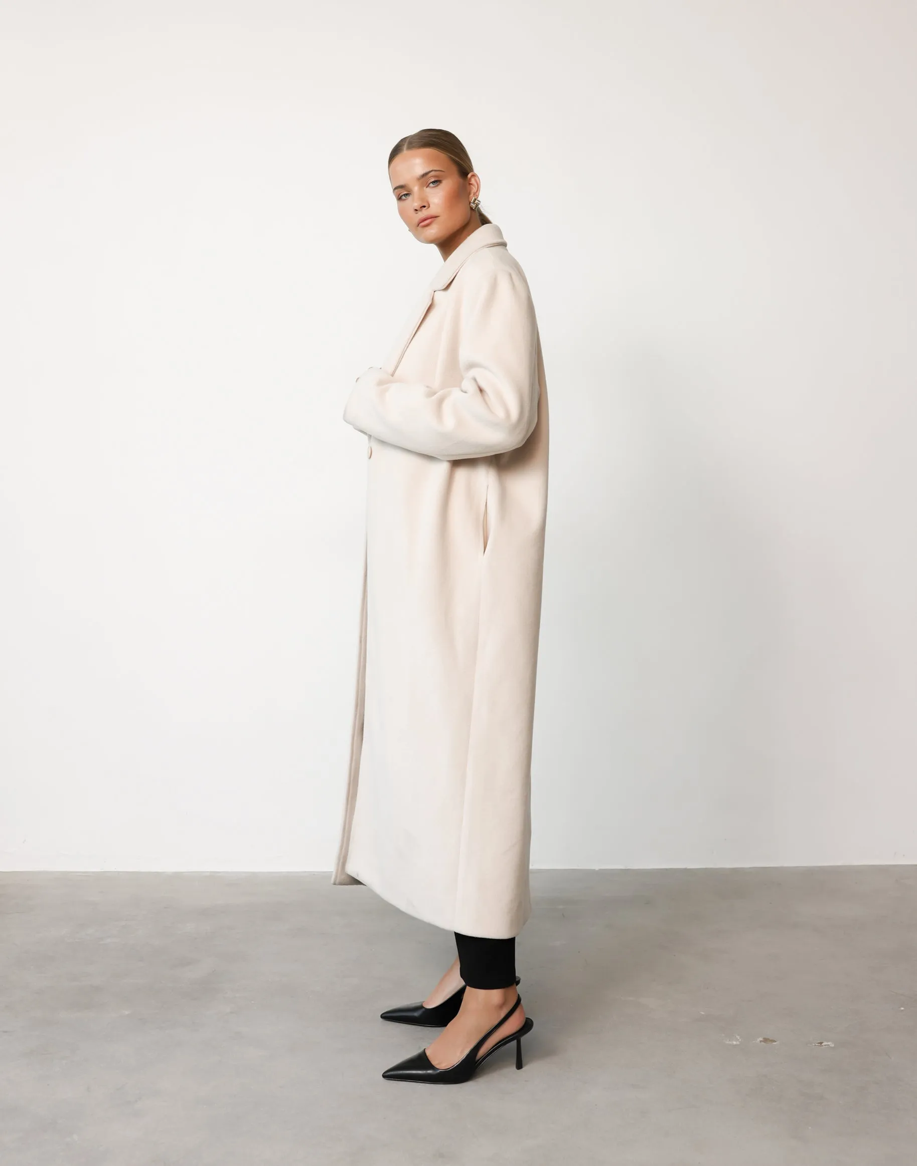 Abbey Trench Coat (Cream)