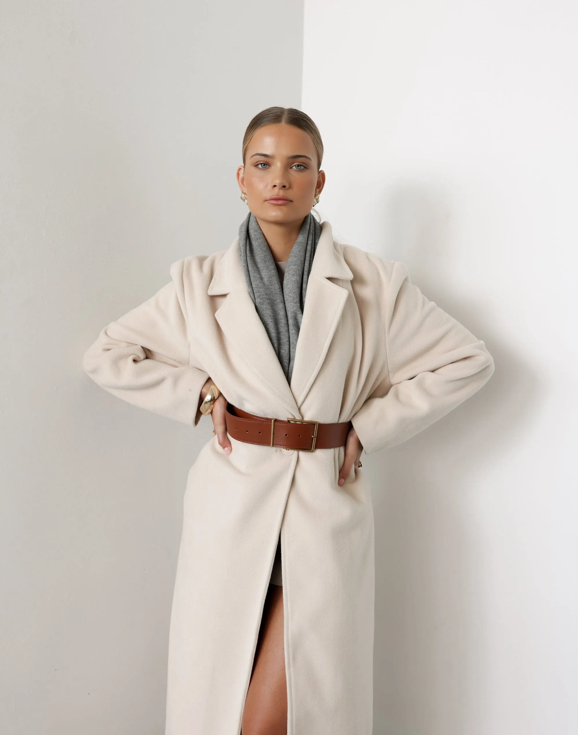 Abbey Trench Coat (Cream)