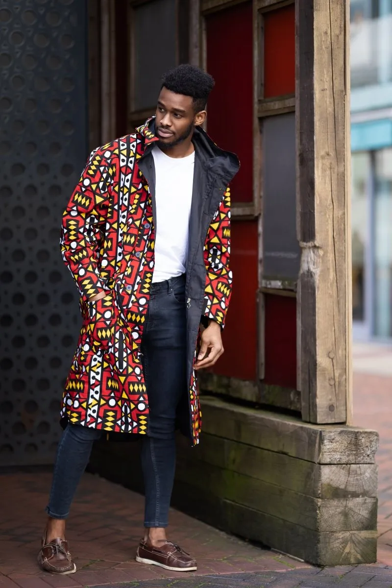 African Parka In Electric Red