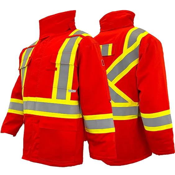 Atlas Guardian® FR / Arc Flash Insulated Parka (HRC 4) w/4" Striping by Atlas Workwear - Style 21914OR