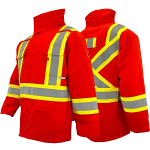 Atlas Guardian® FR / Arc Flash Insulated Parka (HRC 4) w/4" Striping by Atlas Workwear - Style 21914OR