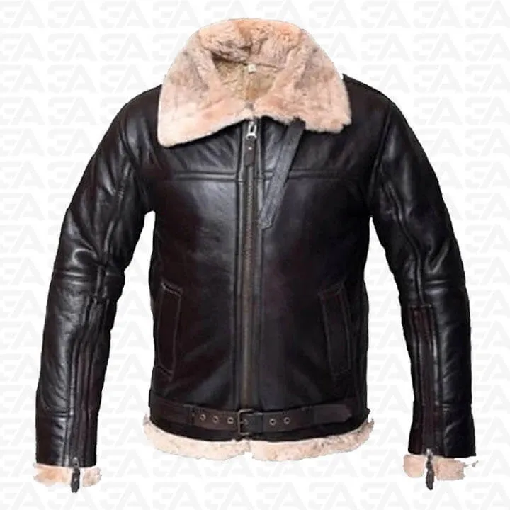 B3 Shearling Aviator Bomber Jacket