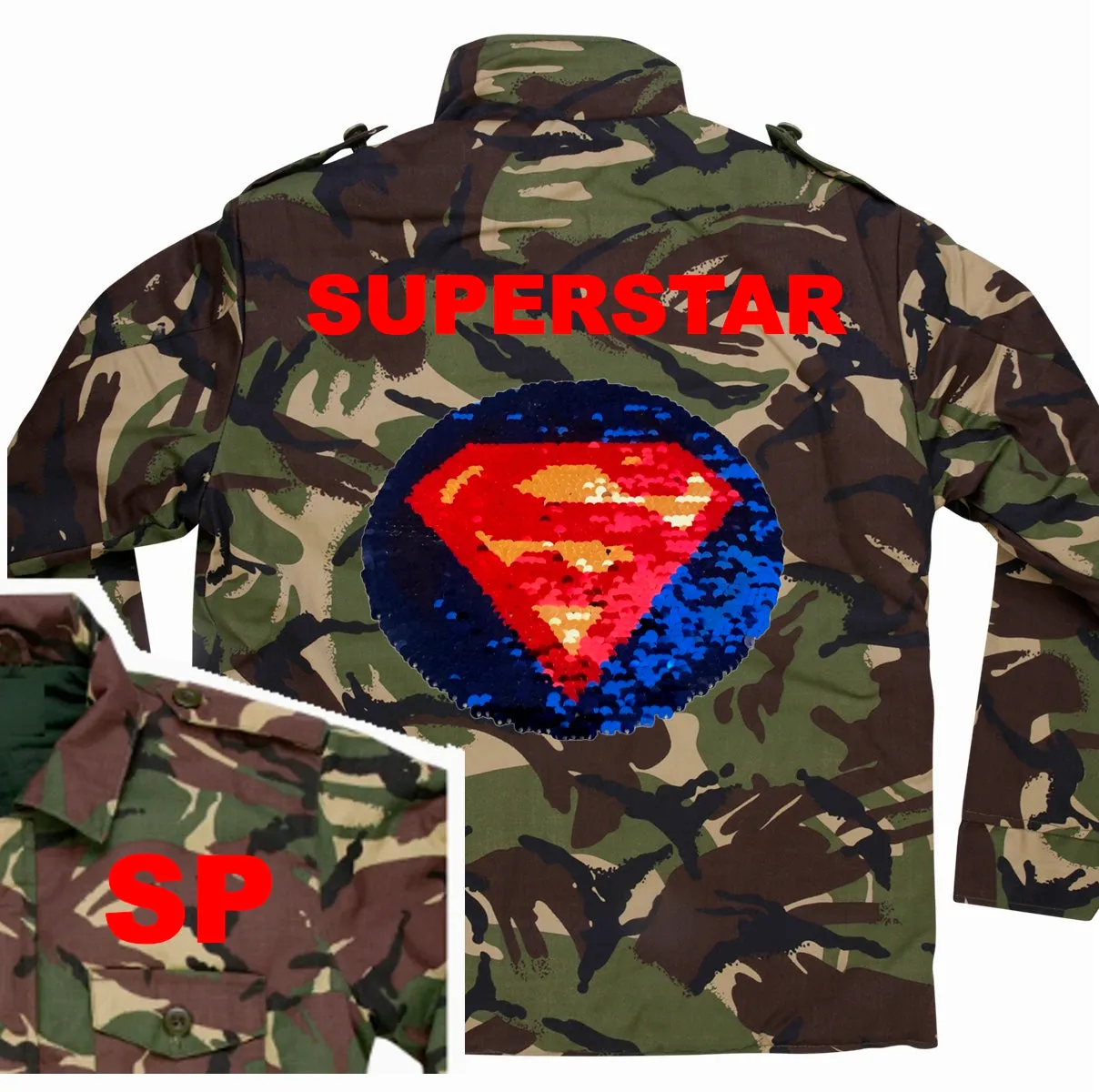 Batman Superman Camo Jacket