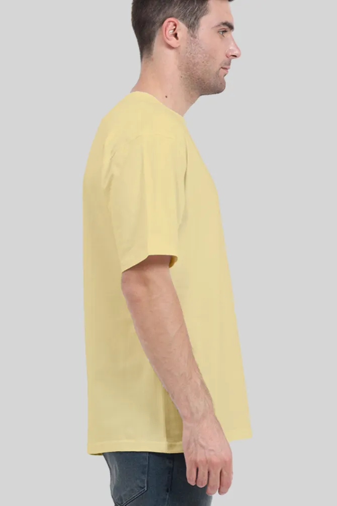 Beige Lightweight Oversized T-shirt for men