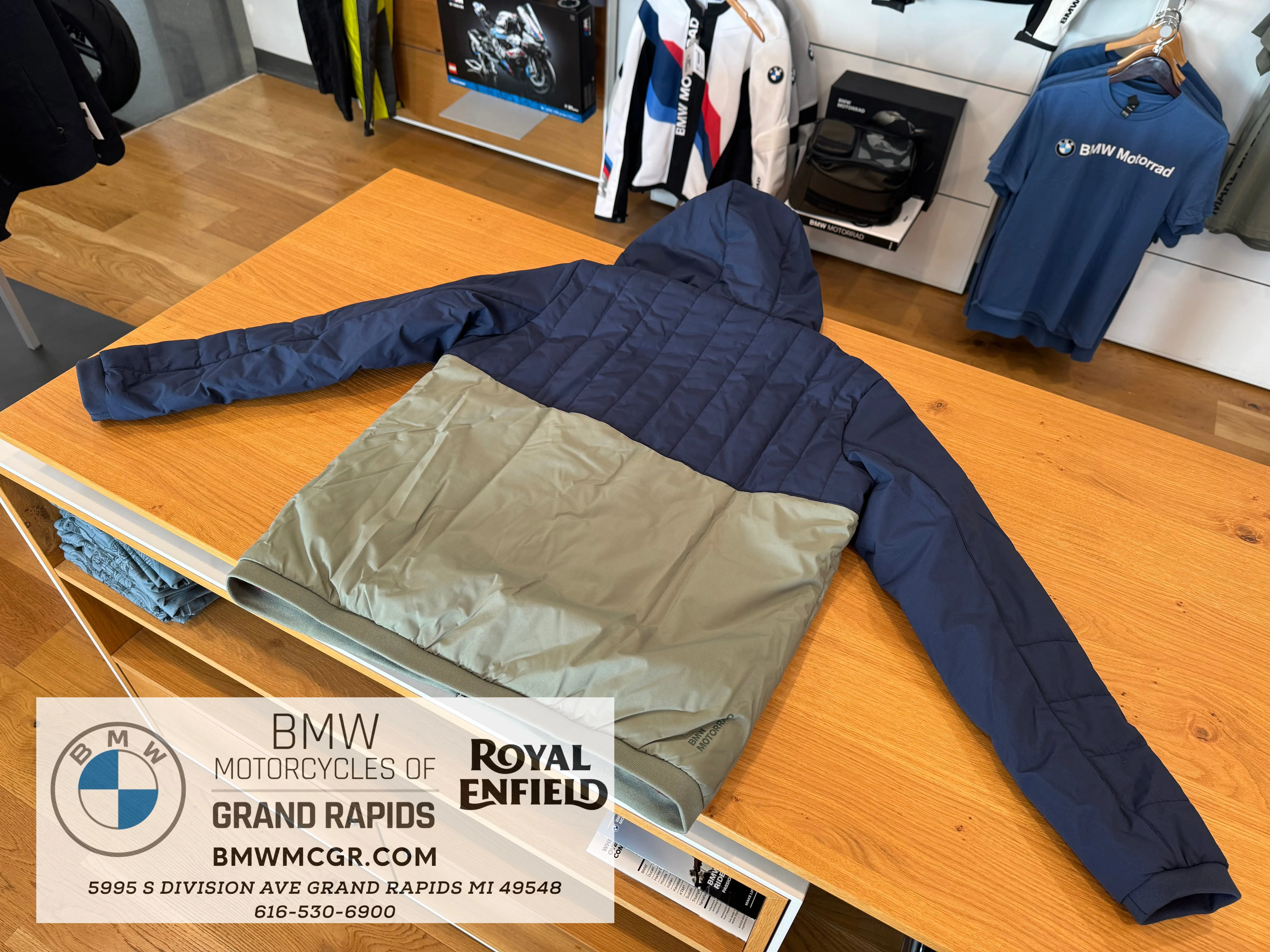 BMW Make Life A Ride Quilted Jacket