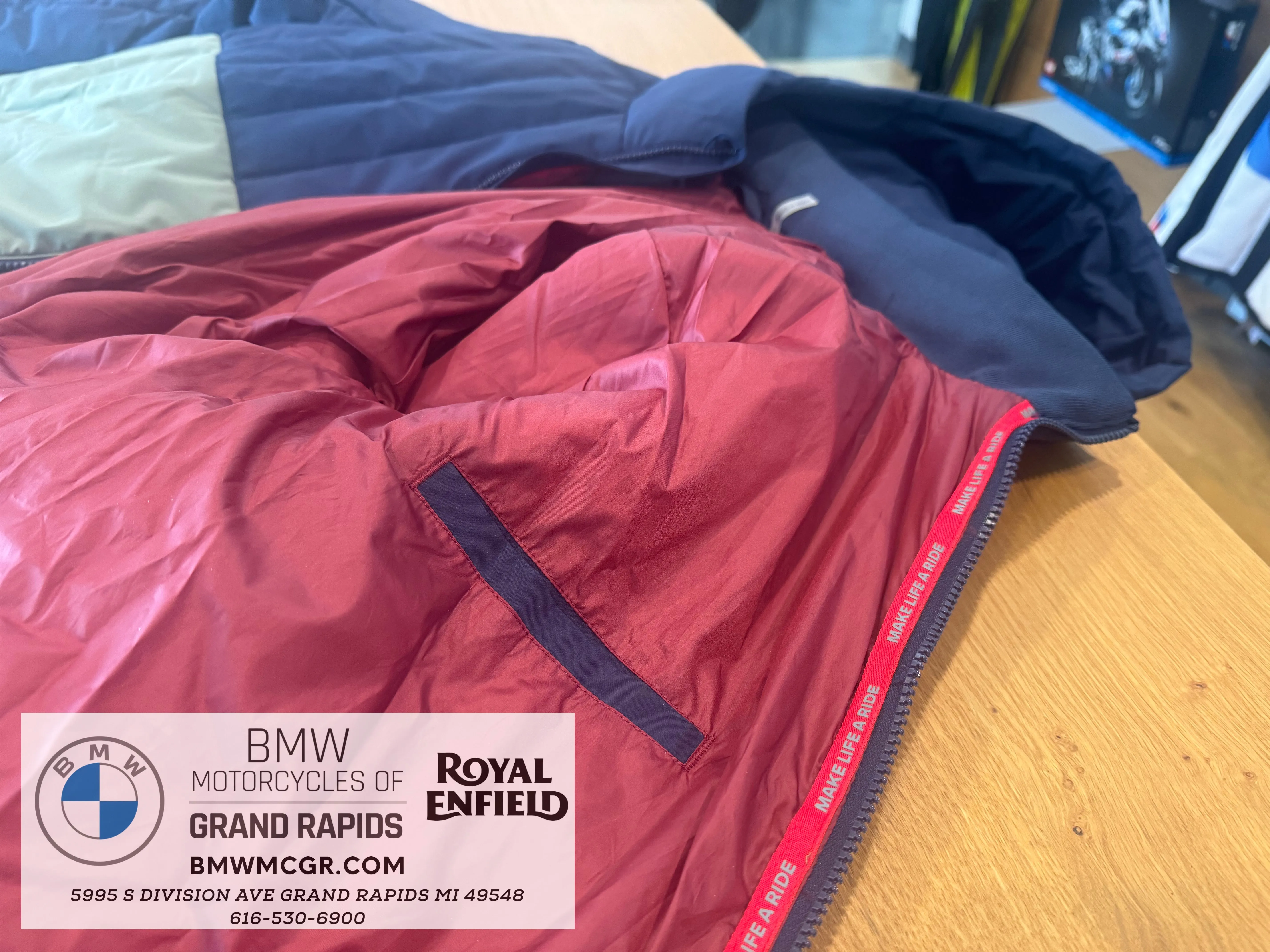 BMW Make Life A Ride Quilted Jacket