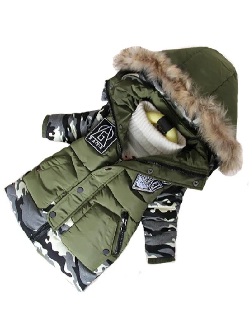 Boys Parka Childen Winter Jackets Warm