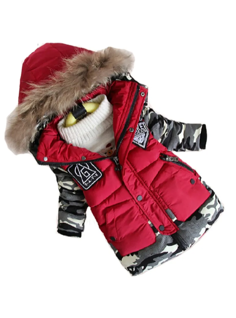 Boys Parka Childen Winter Jackets Warm