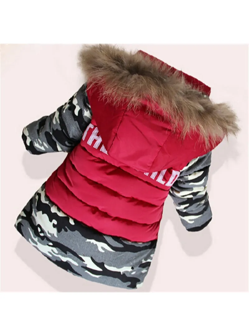 Boys Parka Childen Winter Jackets Warm