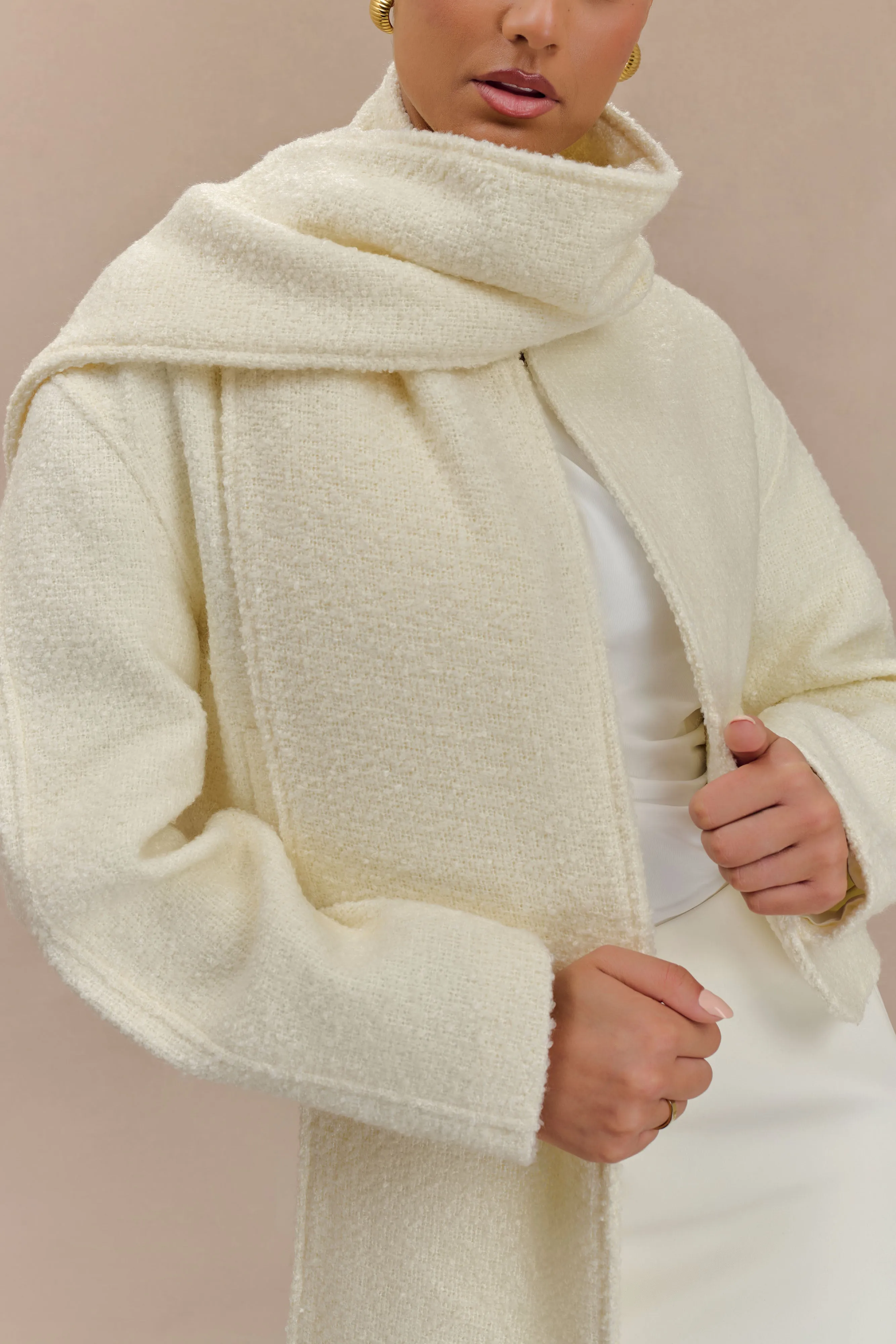 Bree Scarf And Jacket - Ivory