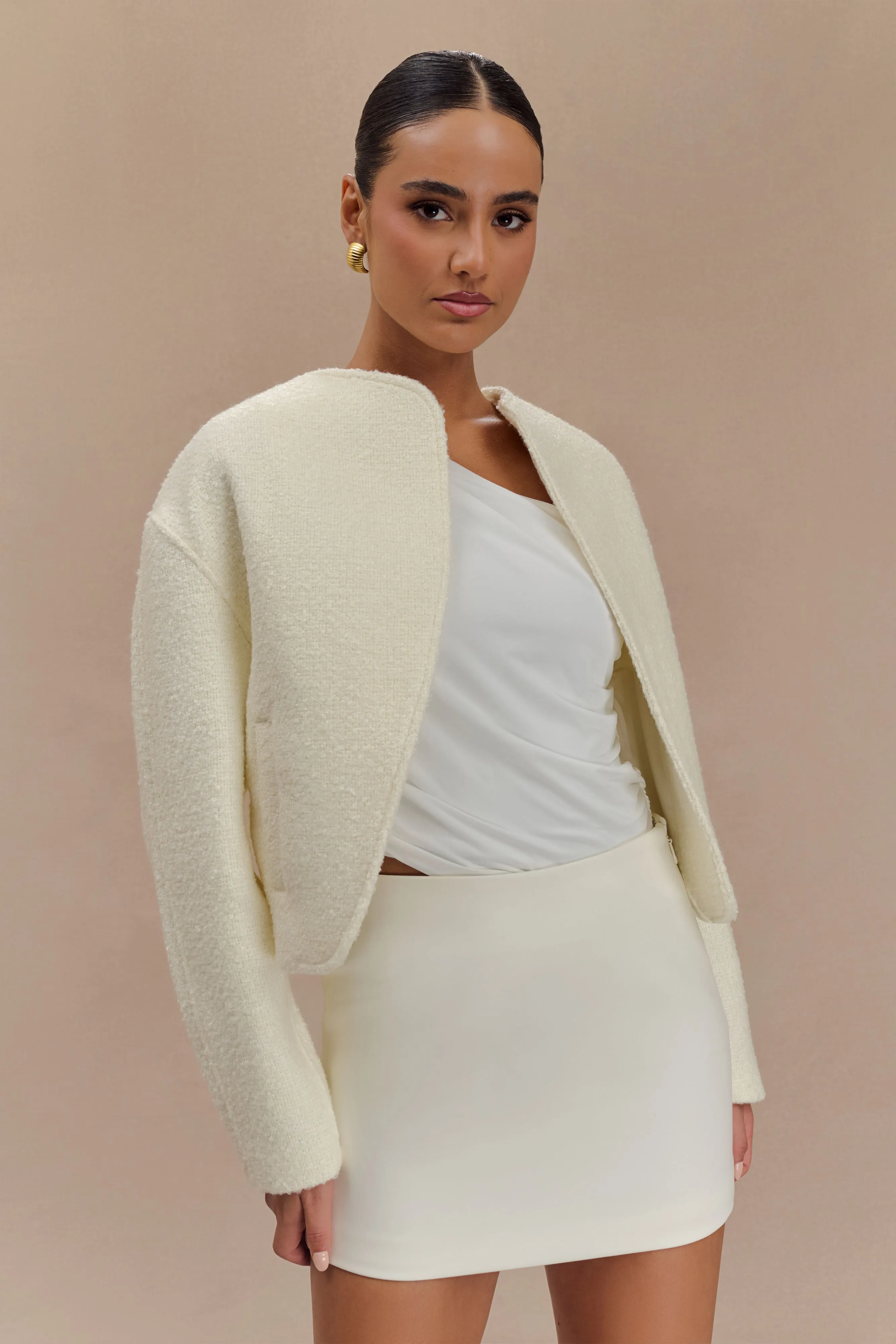 Bree Scarf And Jacket - Ivory