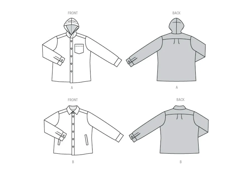 Burda Style Pattern 5768 Men's Jacket