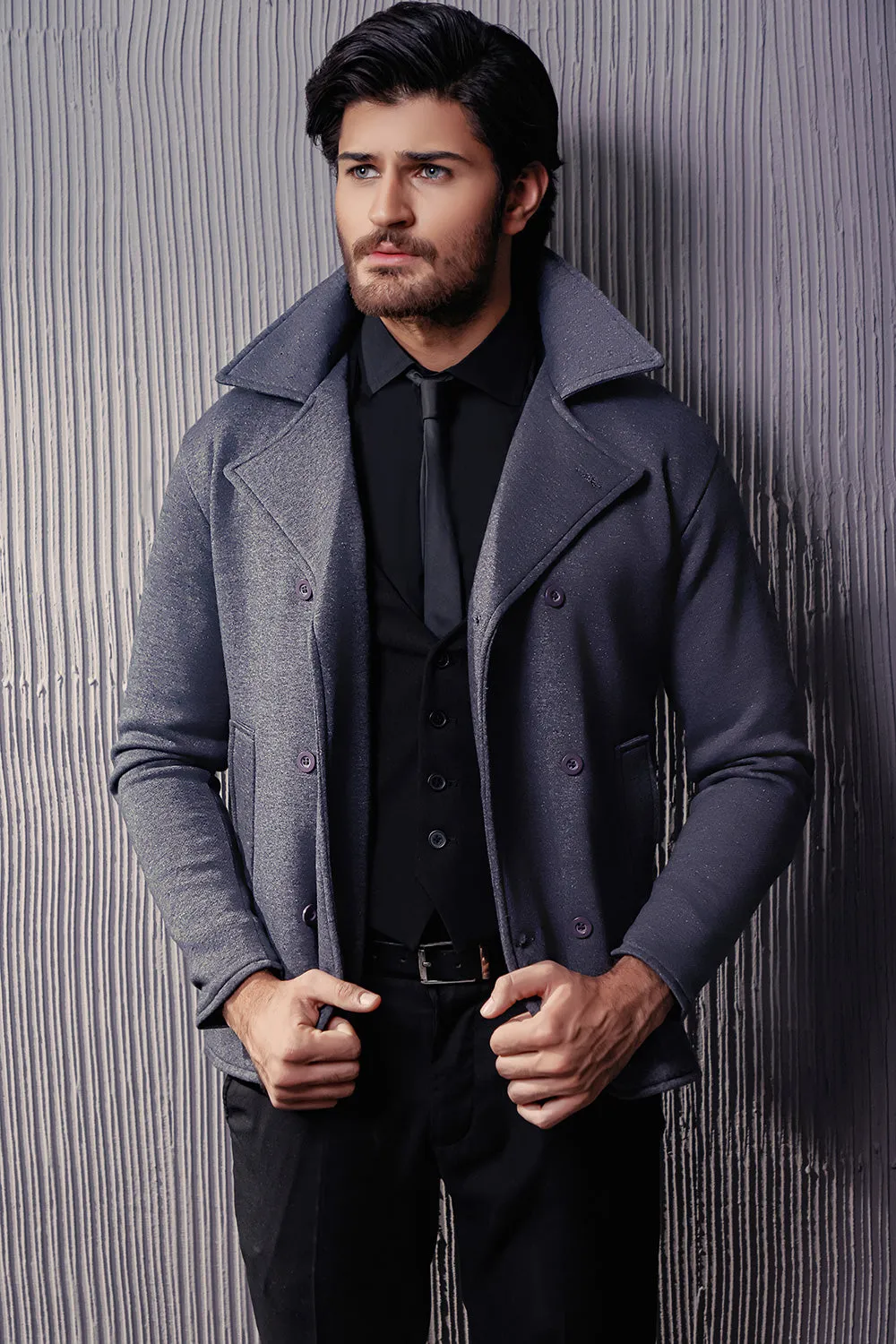 Charcoal Pea Coat