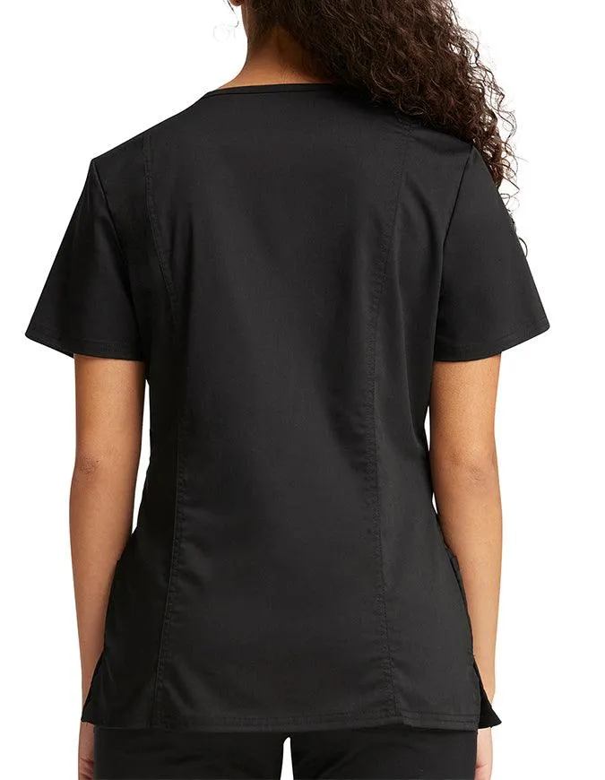 Cherokee Workwear Revolution Women's Mock Wrap Top