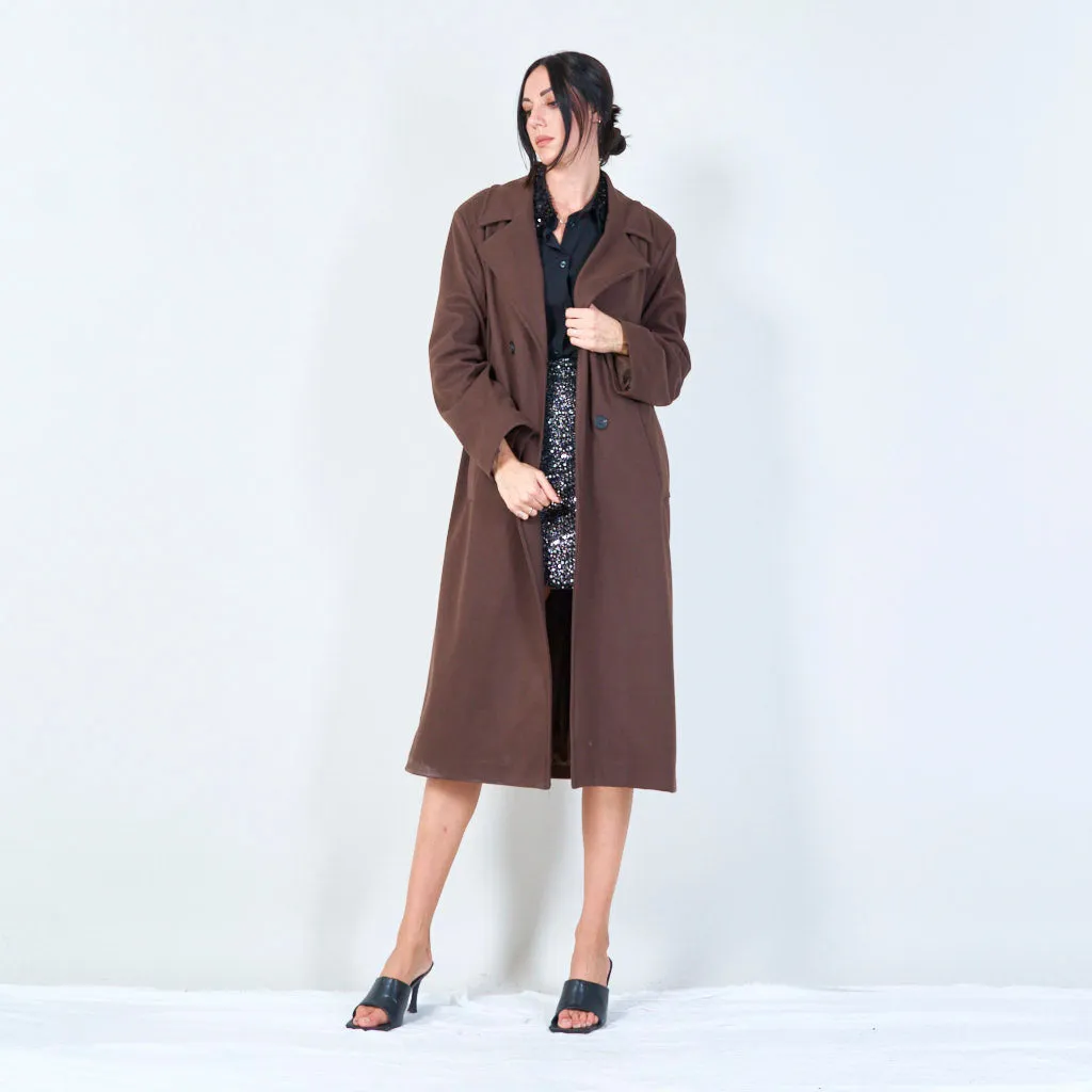 Classic double-breasted trench coat wholesale