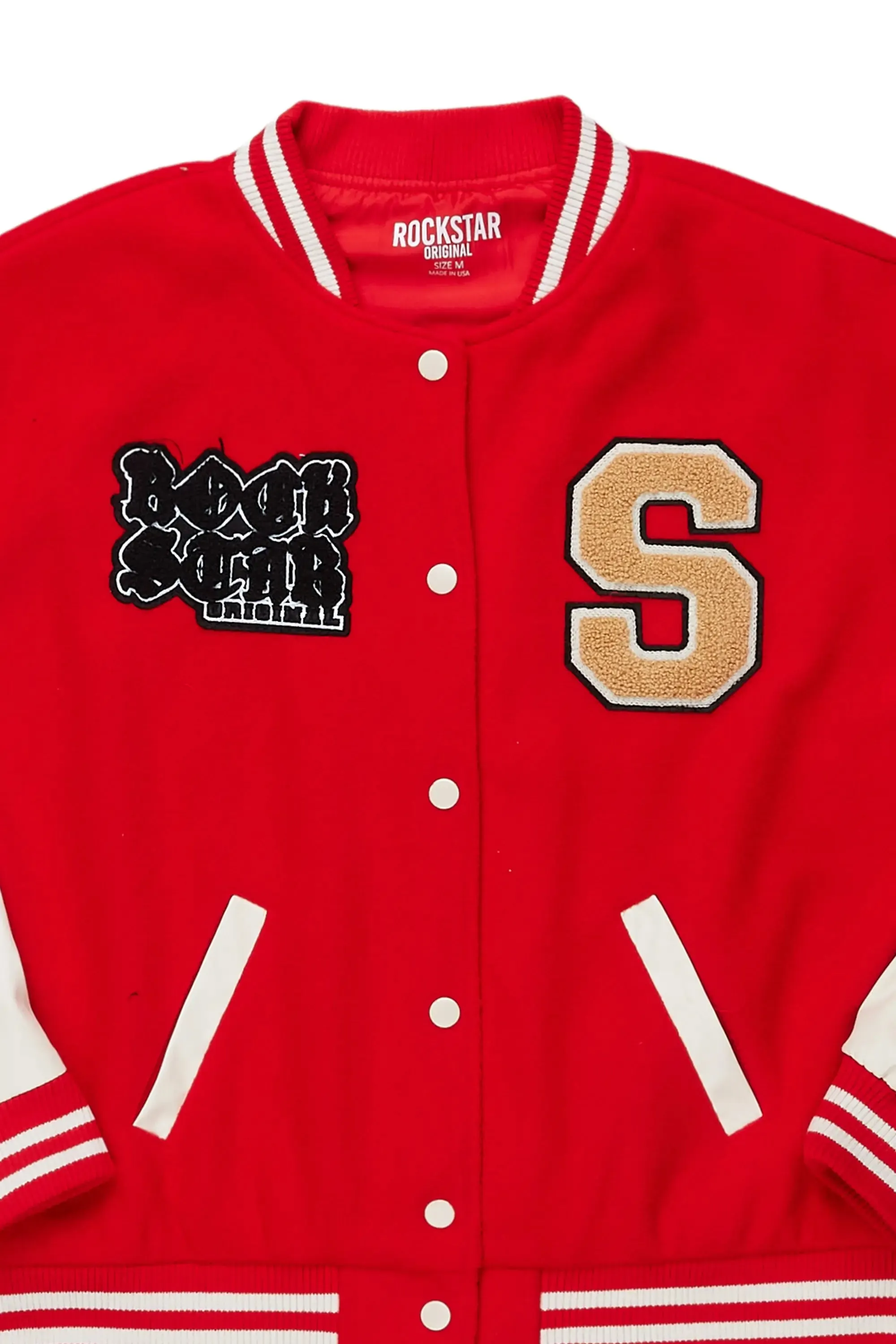 Cori Red Varsity Jacket