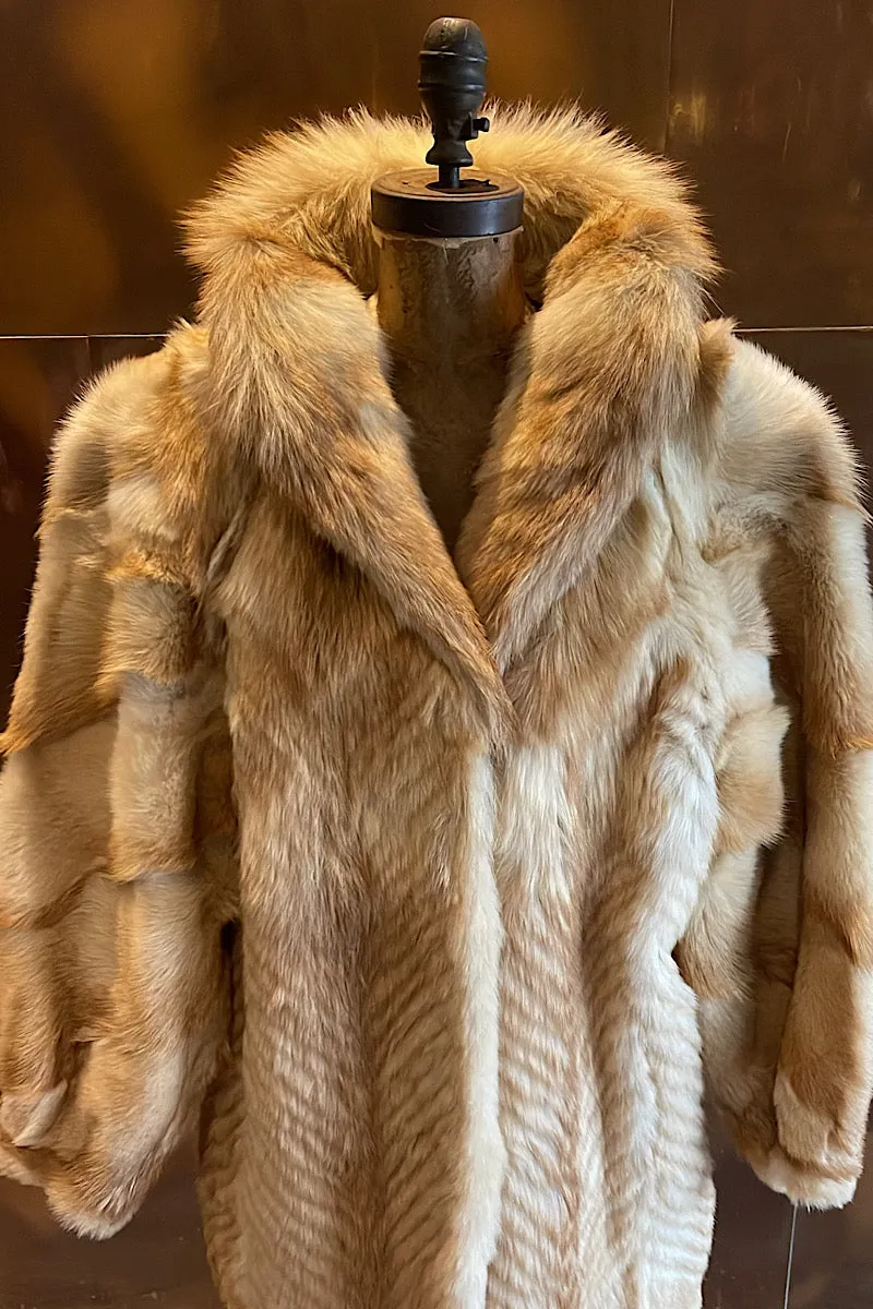 Cream Fox Fur Coat