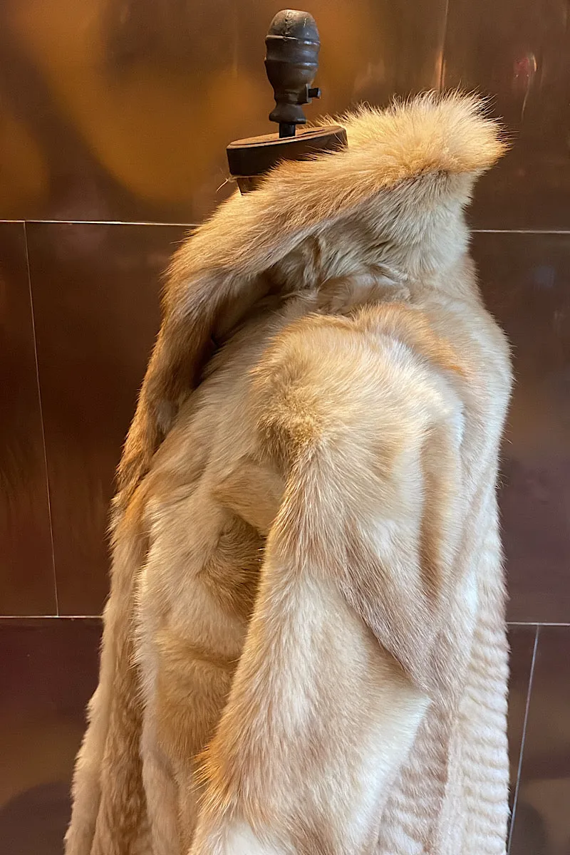 Cream Fox Fur Coat