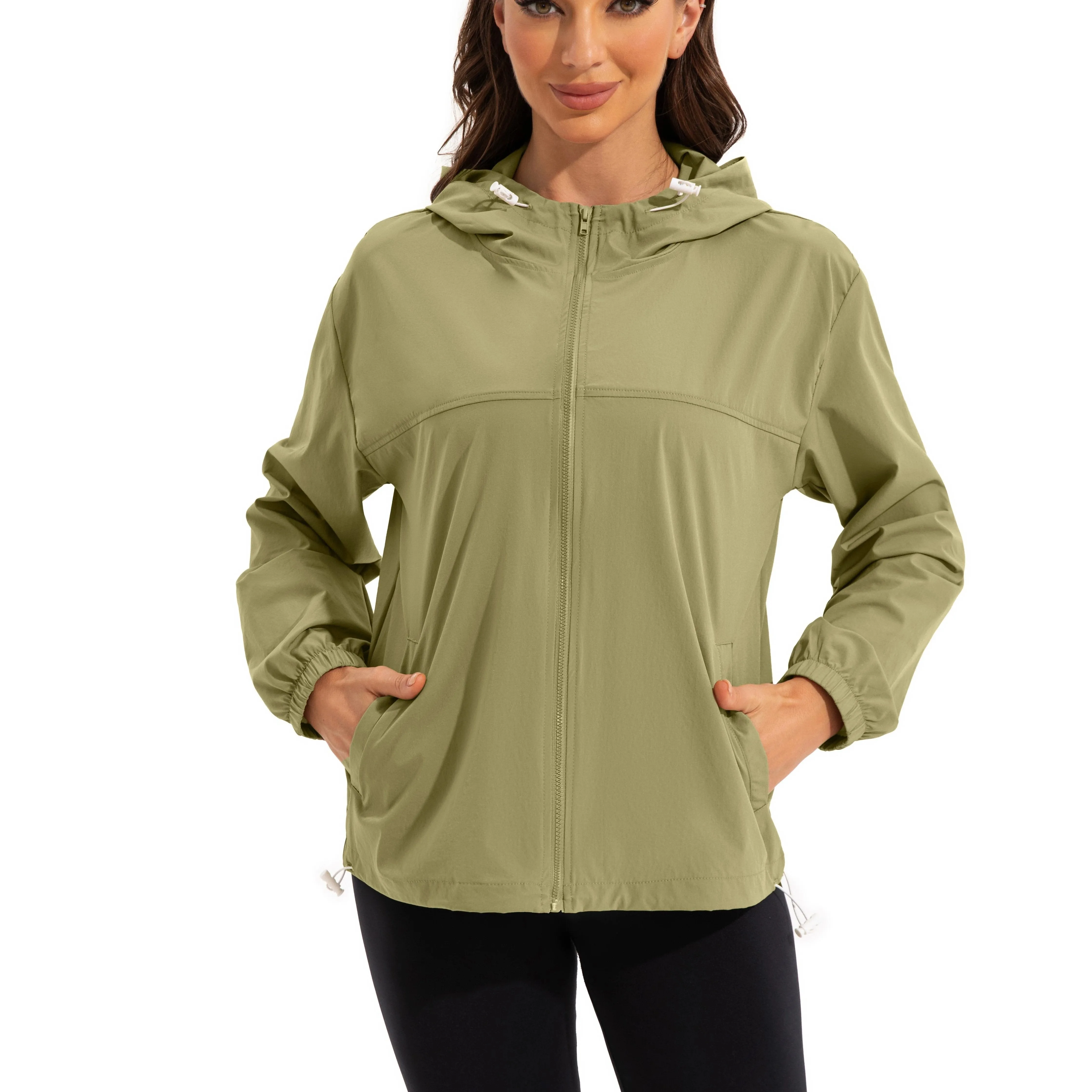 Elin | Lightweight water-repellent hooded sports jacket