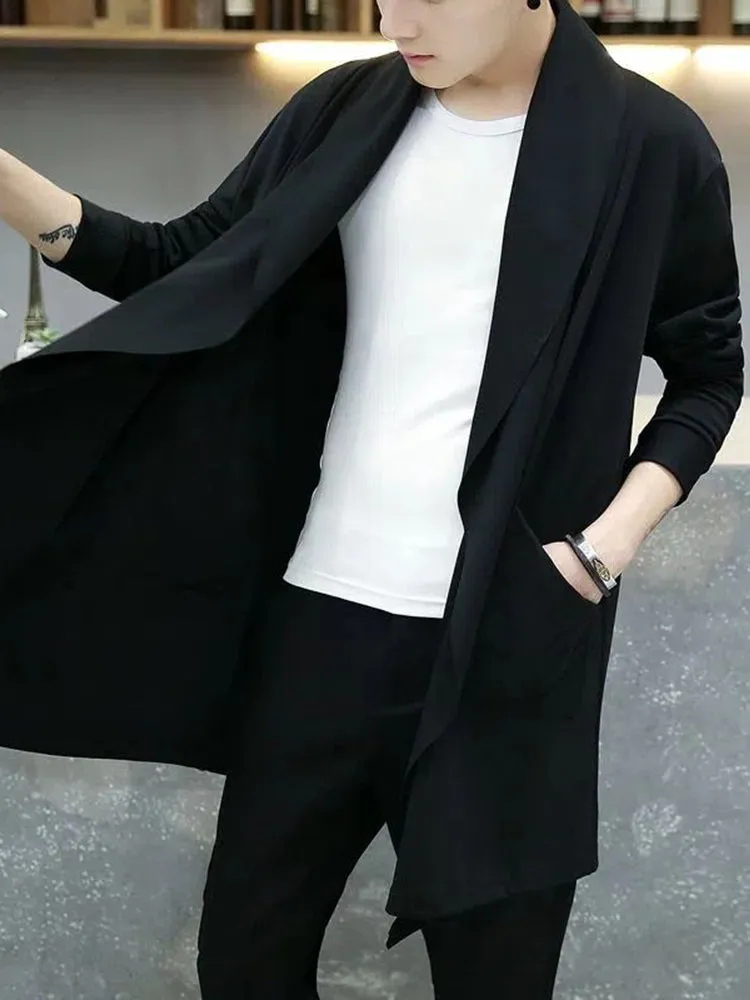 Fashion Long Trench Cardigan Casual Street Cape