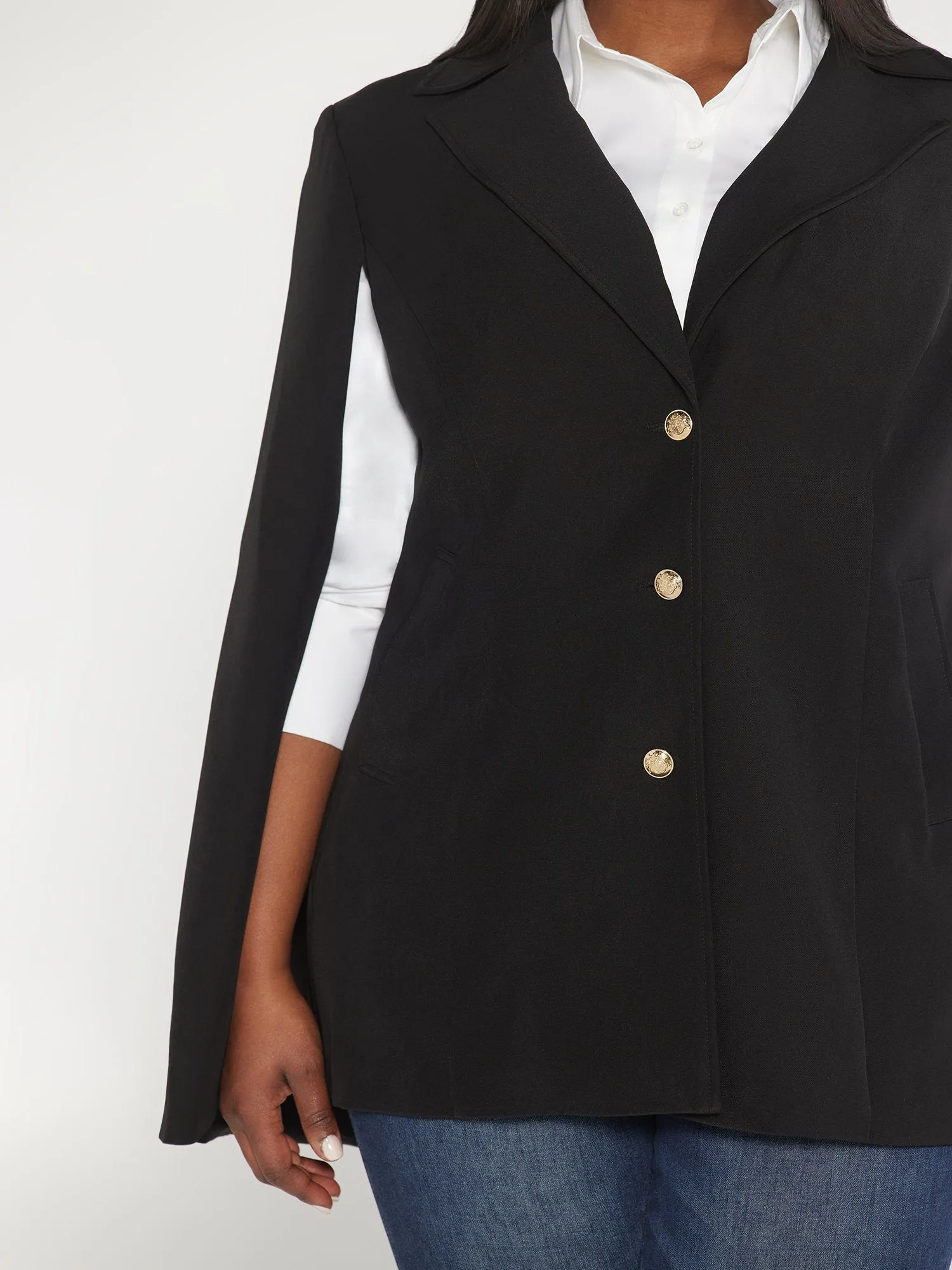 Fashion To Figure - Isadora Cape Blazer