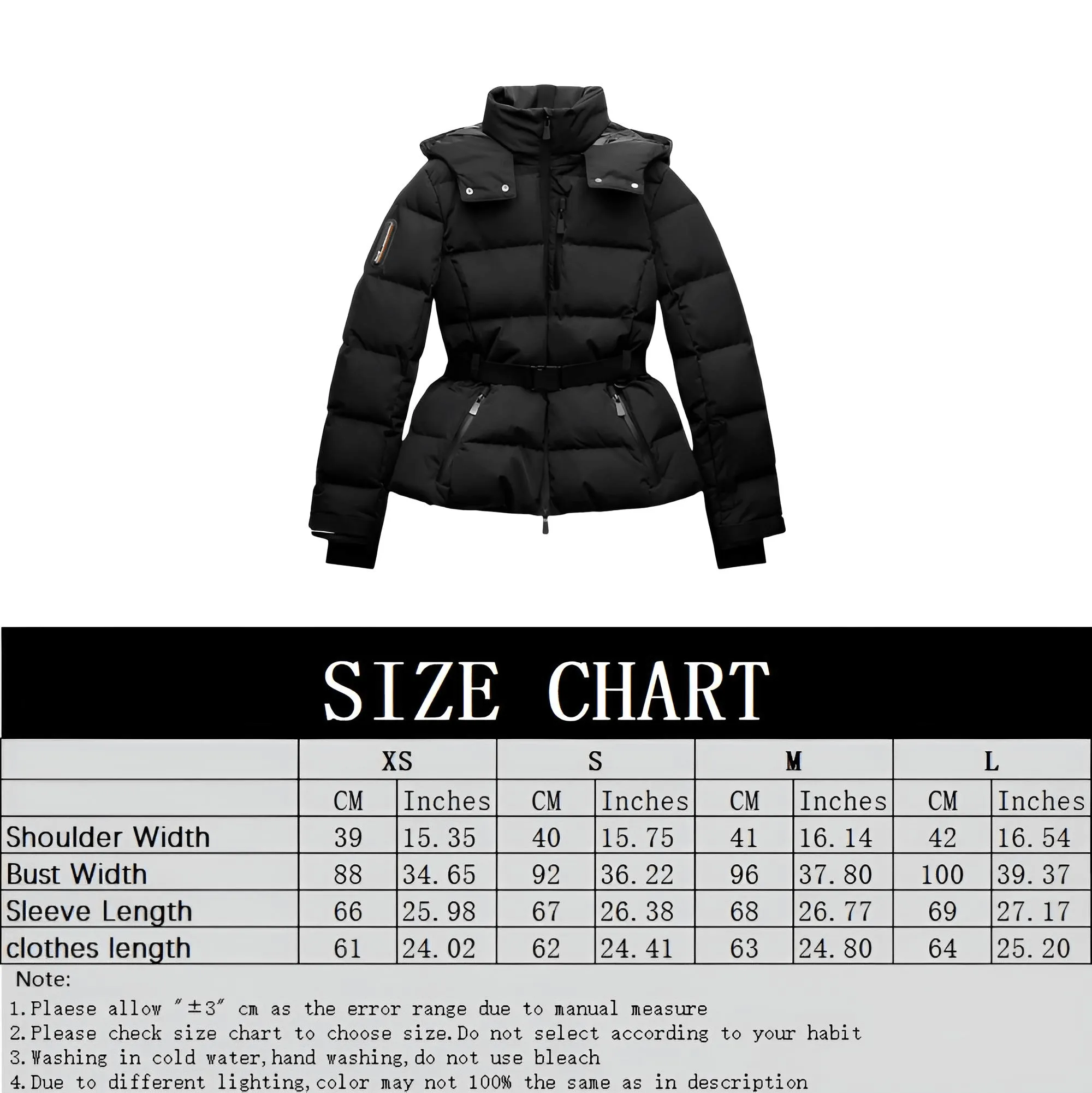 Fashion Waist Women's Hooded Belt Jacket