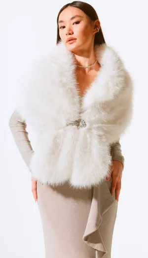 Faux Fur Cape