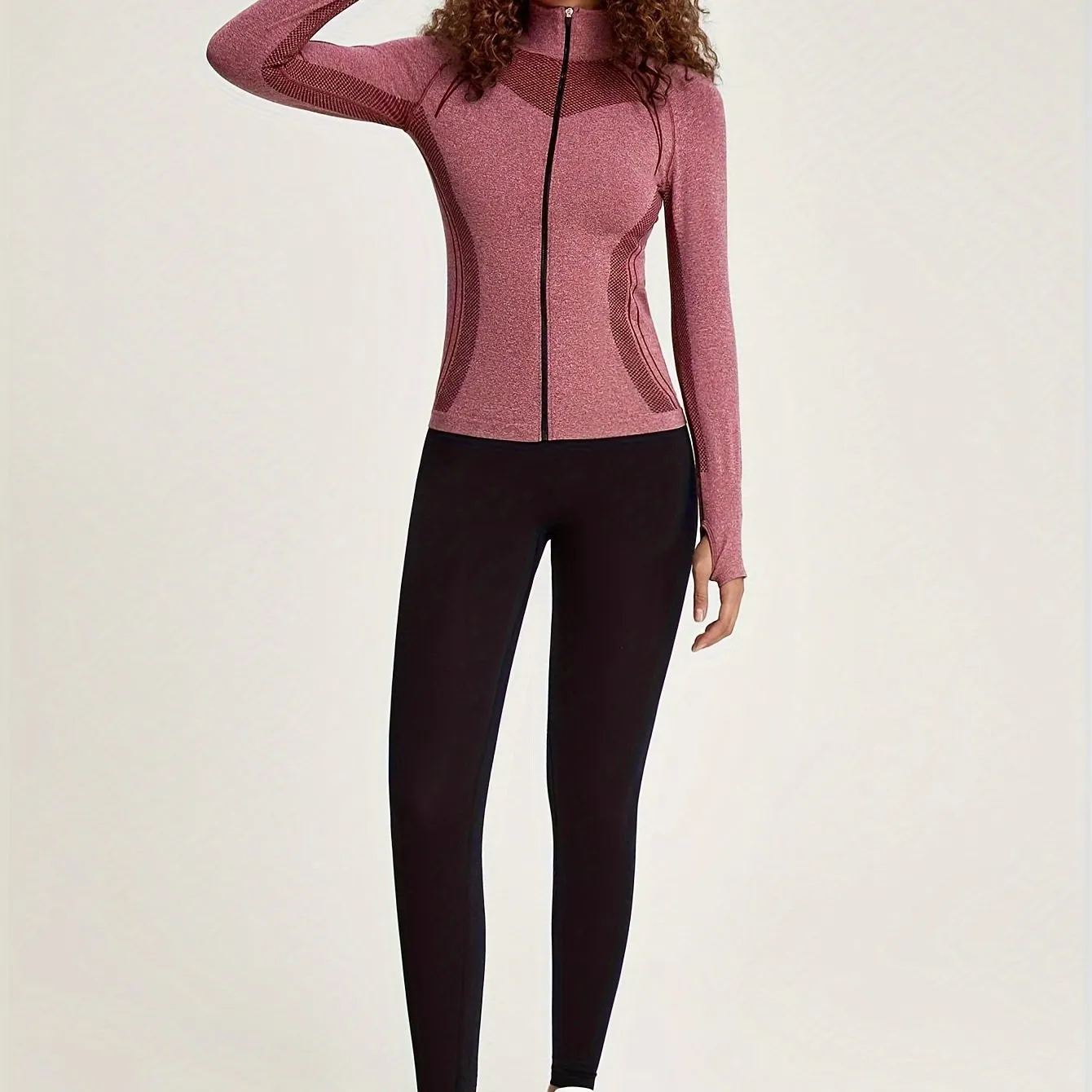 Feline | Women's long sleeve fitness and sports jacket with stripe decoration