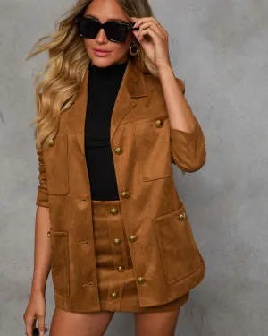 Fit Me In Oversized Faux Suede Jacket