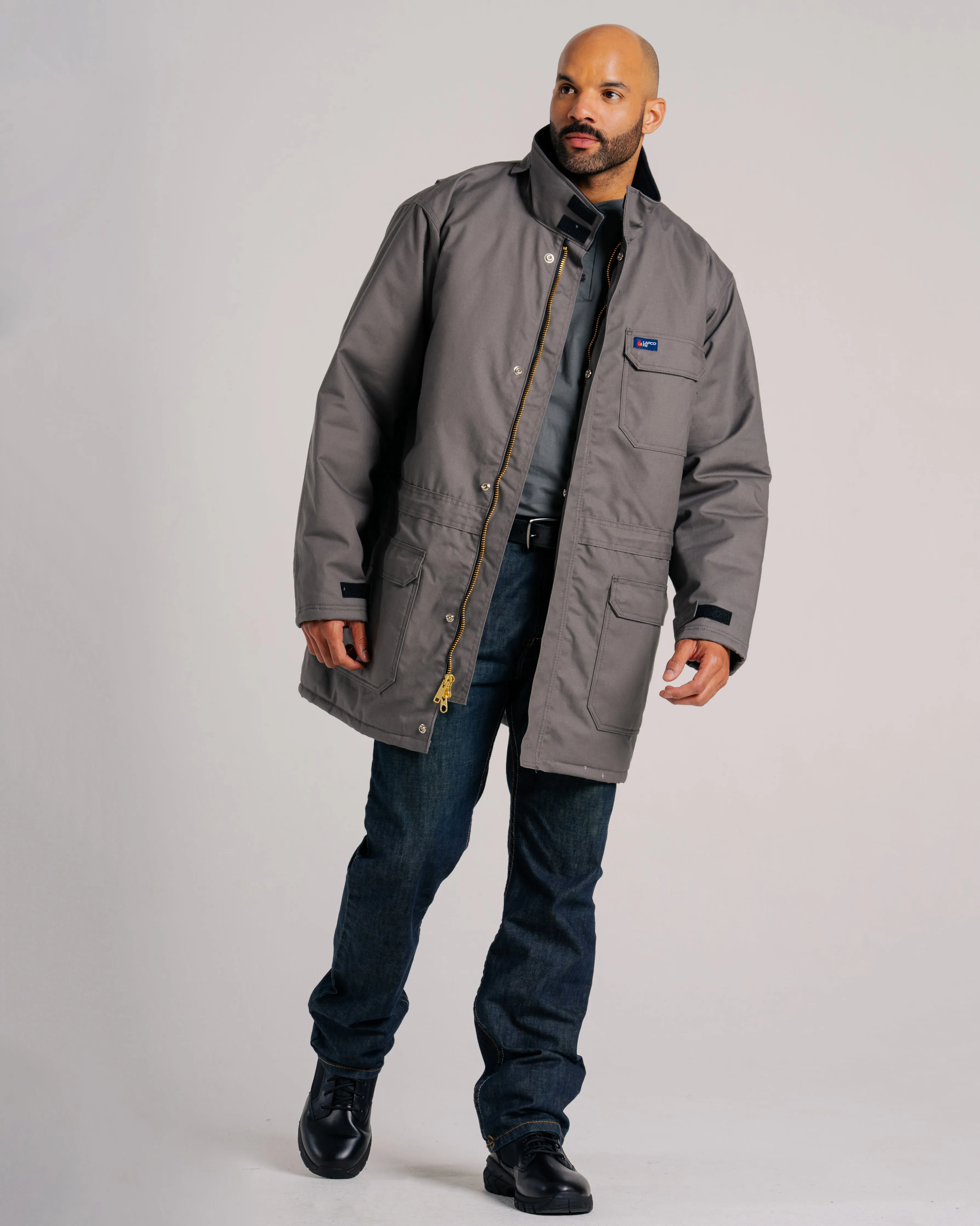 FR Insulated Parka with Windshield Technology | Gray