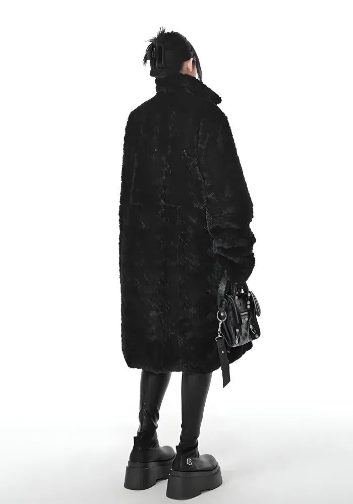 Gothic Faux Fur Fluffy Long Jacket