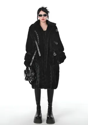 Gothic Faux Fur Fluffy Long Jacket