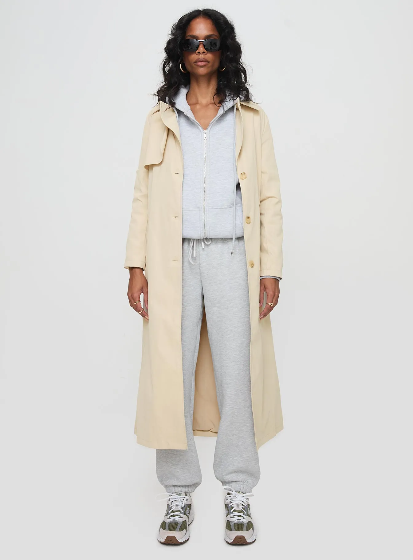 Haili Trench Coat Beige