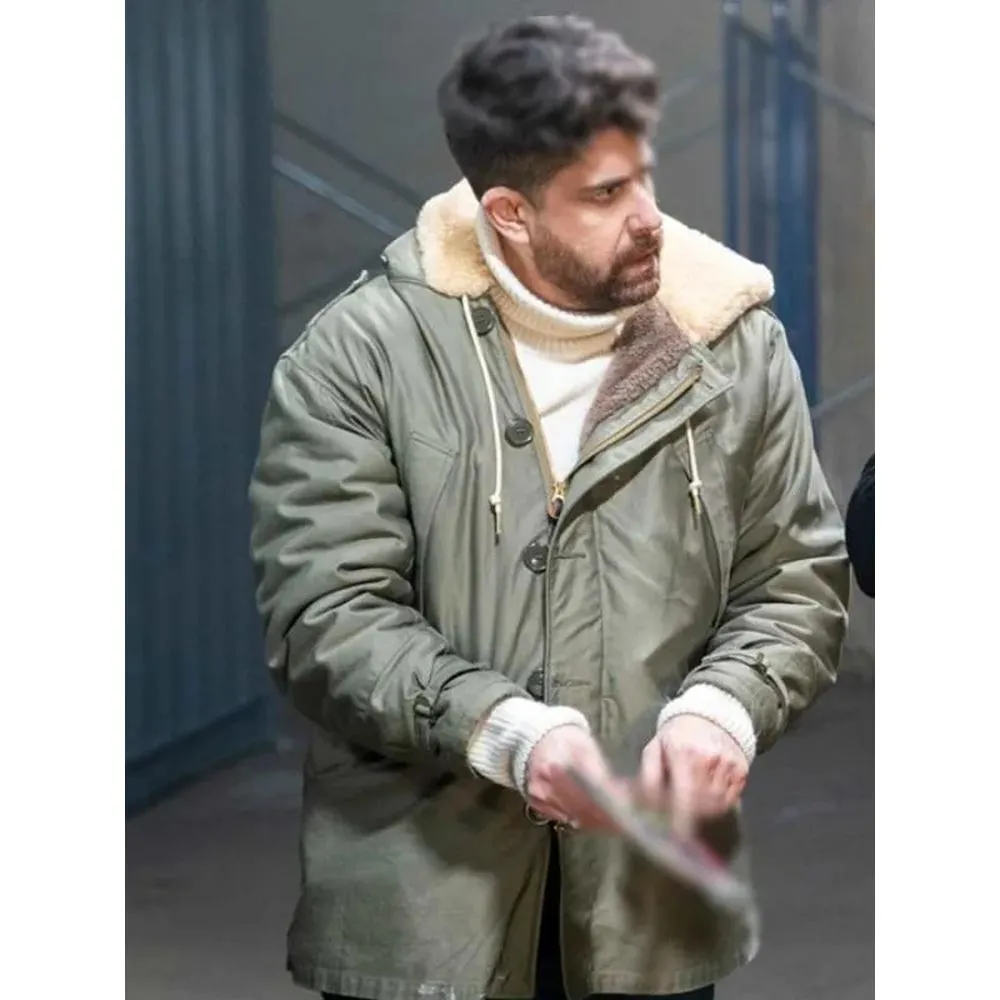 Harry Keshegian Green Hooded Jacket