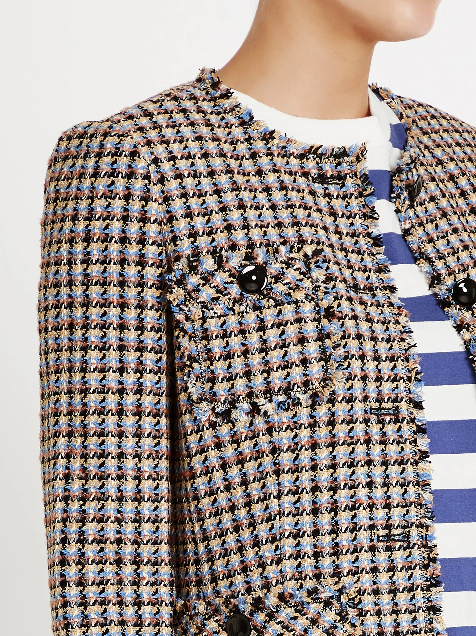 Houndstooth Tweed Jacket