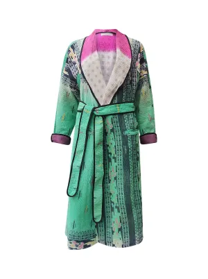 kantha vintage coat long kishori