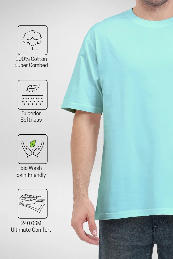 Lavender and Mint Oversized T-Shirts Combo for Men