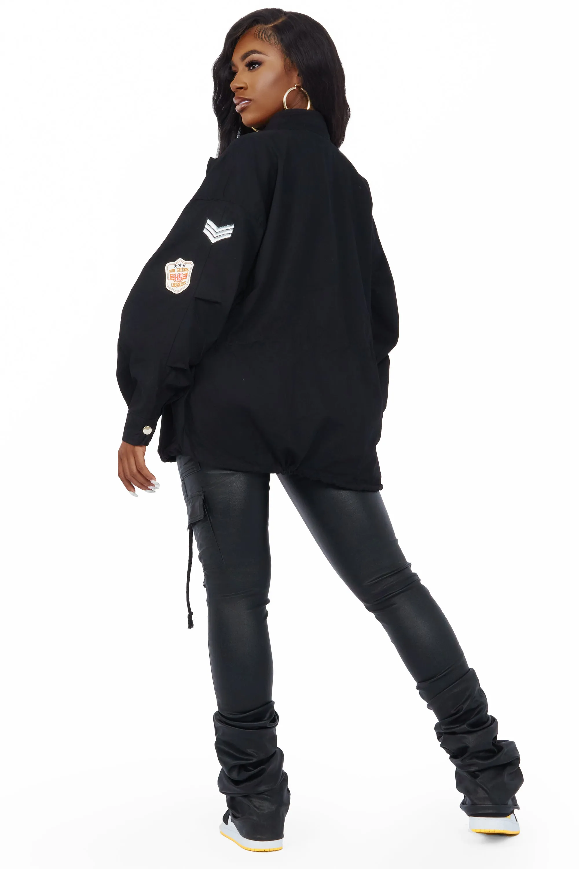 Mezcali Black Oversized Jacket