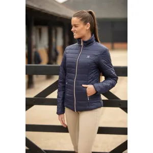 MT Rhapsody Ladies Quilted Jacket X-Small Navy/Rose Gold