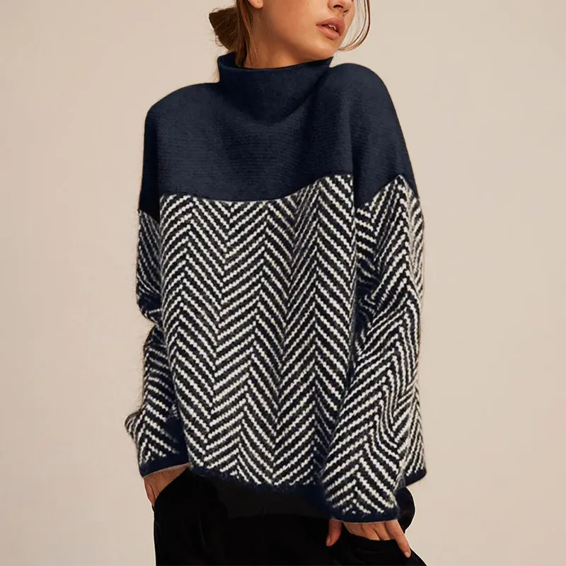 Nadia | Trendy Oversized Turtleneck Sweater