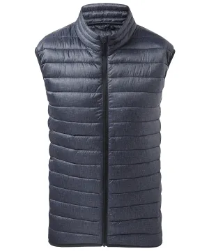 Navy Melange - Melange padded gilet