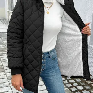 Romy | Quilted zippered puffy jacket