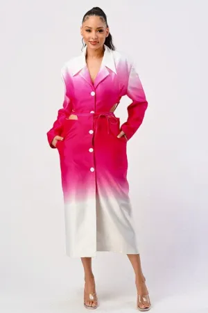 Seasons Best Pink Spring Trench Coat