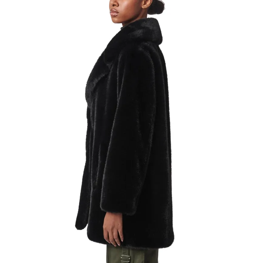 Swin Fur Coat Black