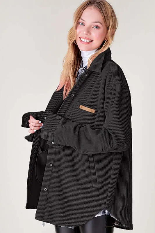 Trendy Madera Oversized Shacket Jacket