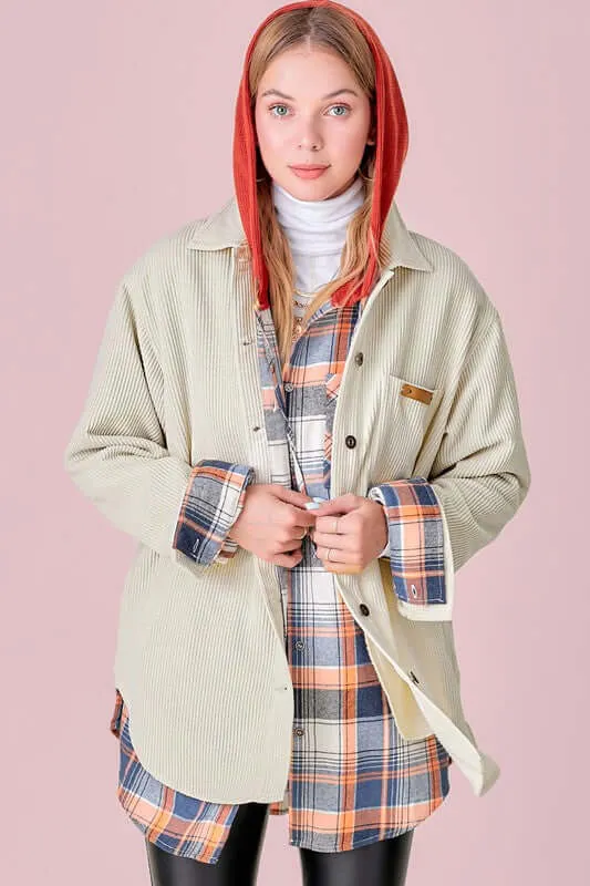 Trendy Madera Oversized Shacket Jacket