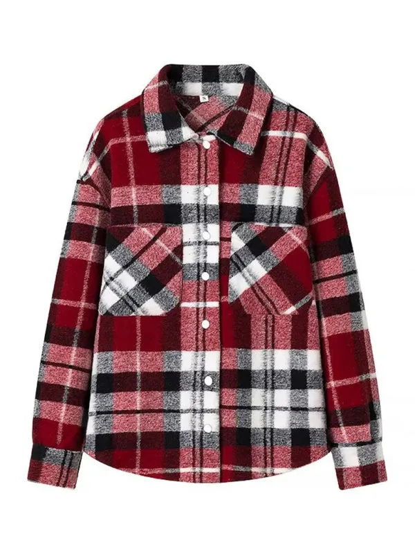 Trendy Oversized Buffalo Check Shacket for Casual Style