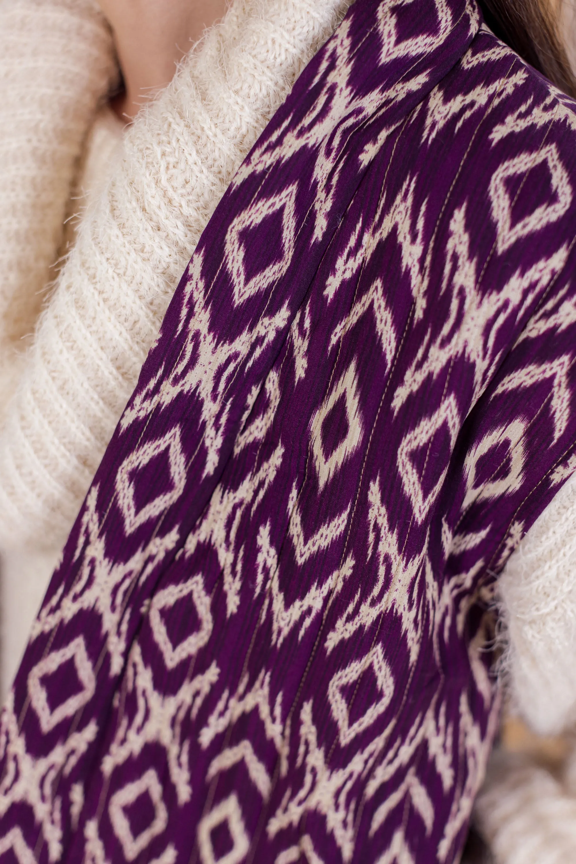 Vest Roth Purple Ikat